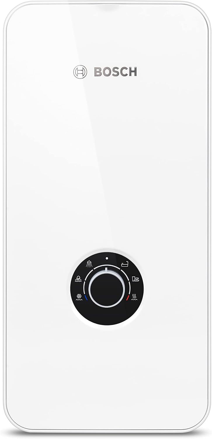 Bosch Tronic 5000 TR4000 6 ET Elektronischer Durchlauferhitzer 27kW – 400V, EEK A, WiFi-nachrüstbar, Weiß