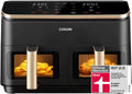 Cosori CAF-R903 Dual Zone Heißluftfritteuse 8,5L – Sichtfenster, Sync & Match, 1750W, Gold