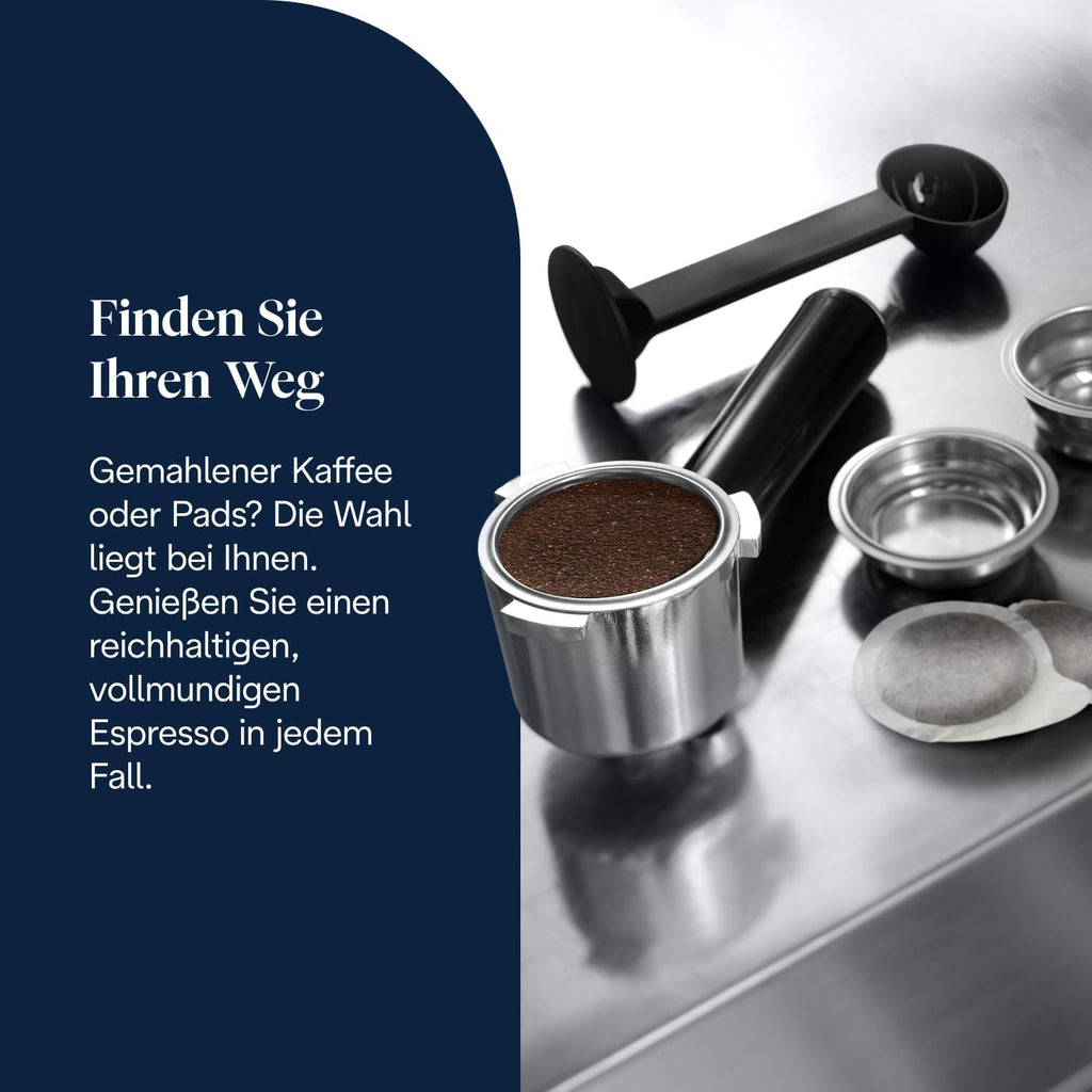 De'Longhi EC 685.M Dedica Style Espressomaschine 1L – 15 bar, Milchschaumdüse, 15cm, Metall