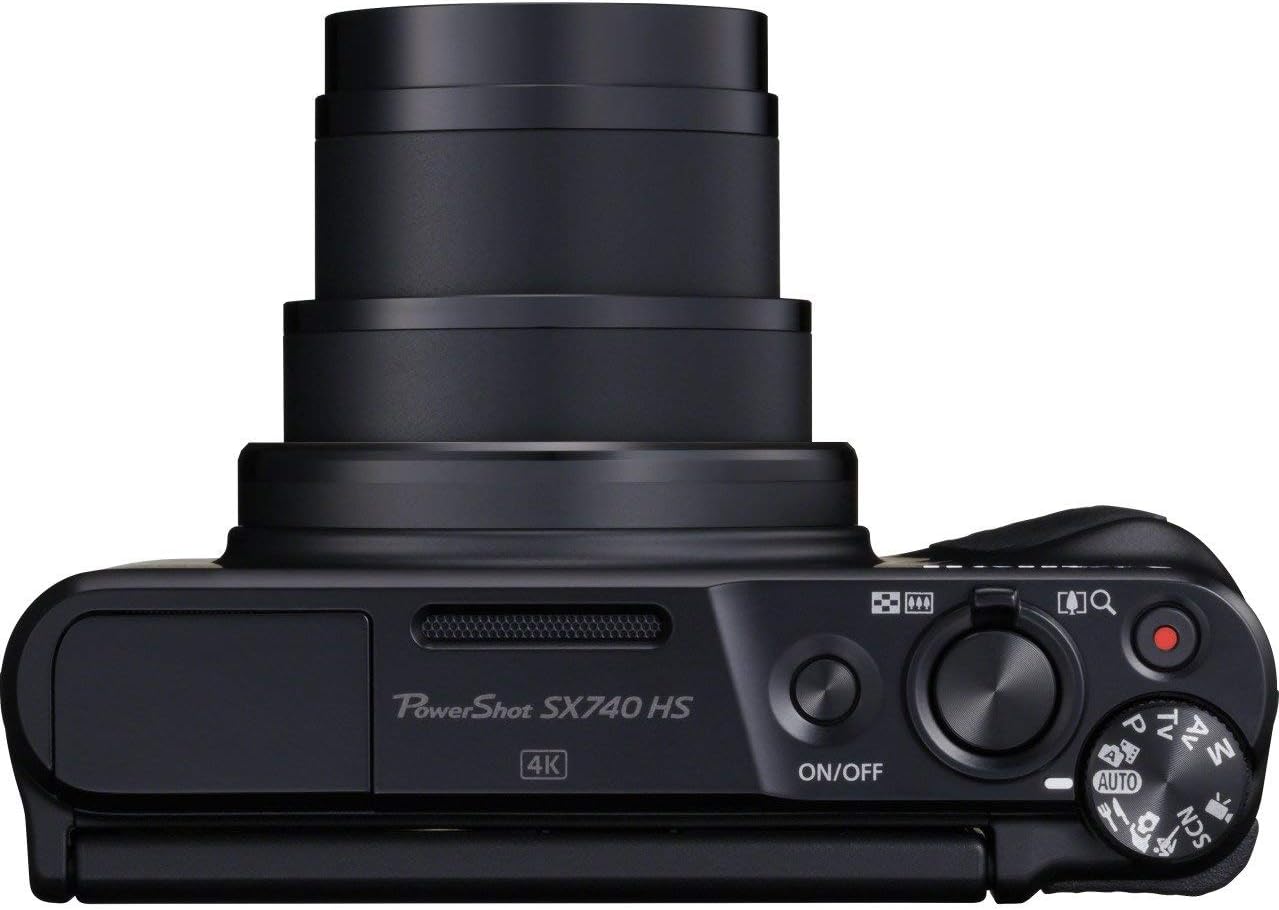 Canon PowerShot SX740 HS Kompaktkamera – 40x Zoom, 4K, 20,3MP, WLAN, DIGIC 8, Schwarz