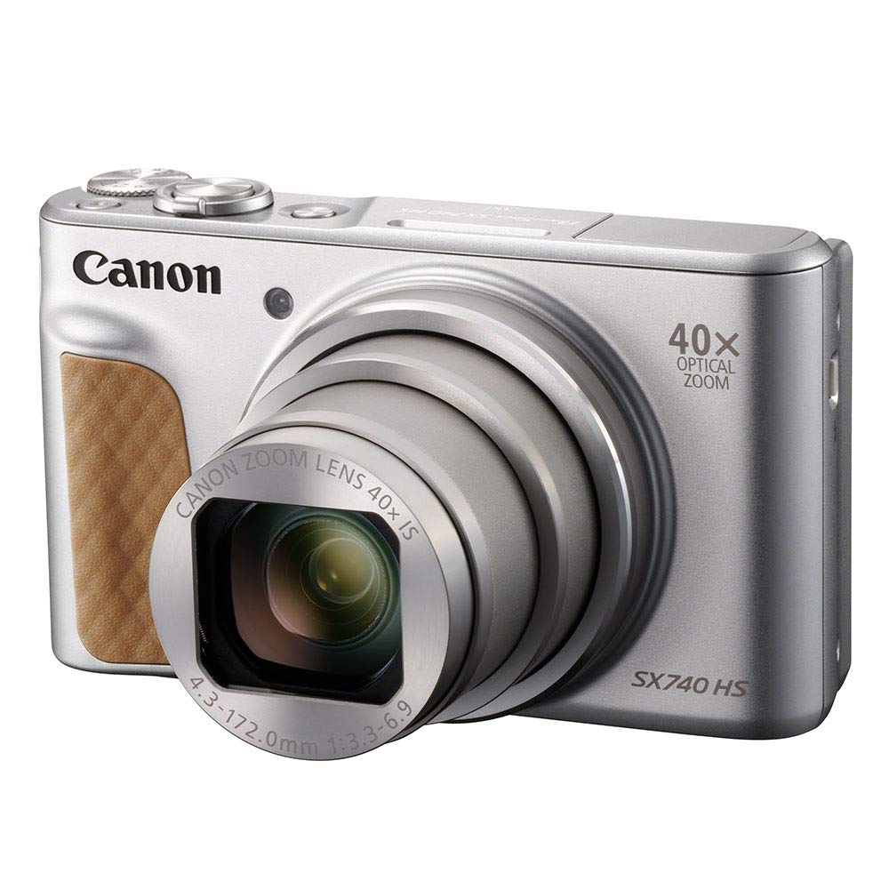 Canon PowerShot SX740 HS Kompaktkamera – 40x Zoom, 4K, 20,3MP, WLAN, DIGIC 8, Schwarz