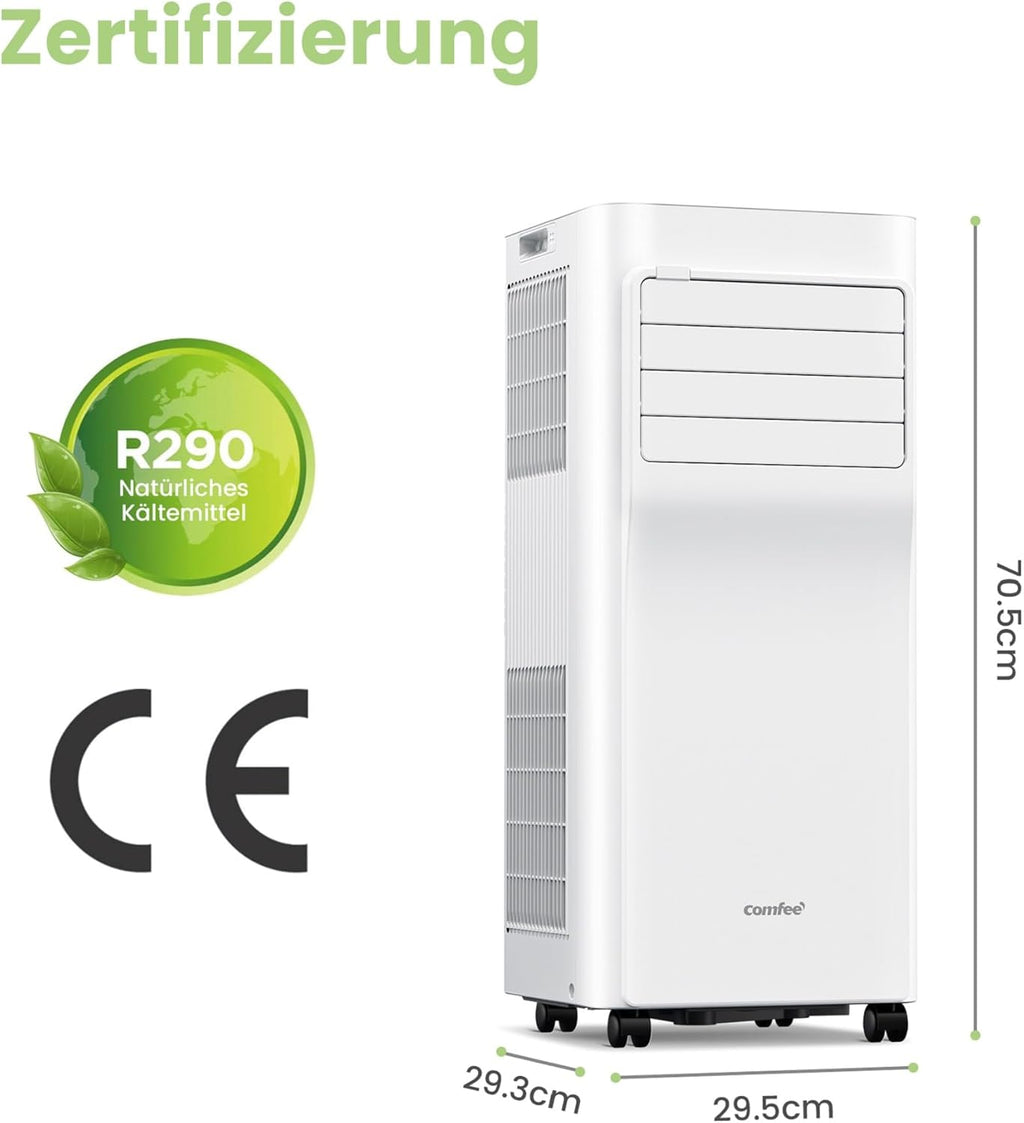 Comfee Breezy Cool Pro 2.6 Mobiles Klimagerät 9.000 BTU – A, R290, App & Alexa, Weiß