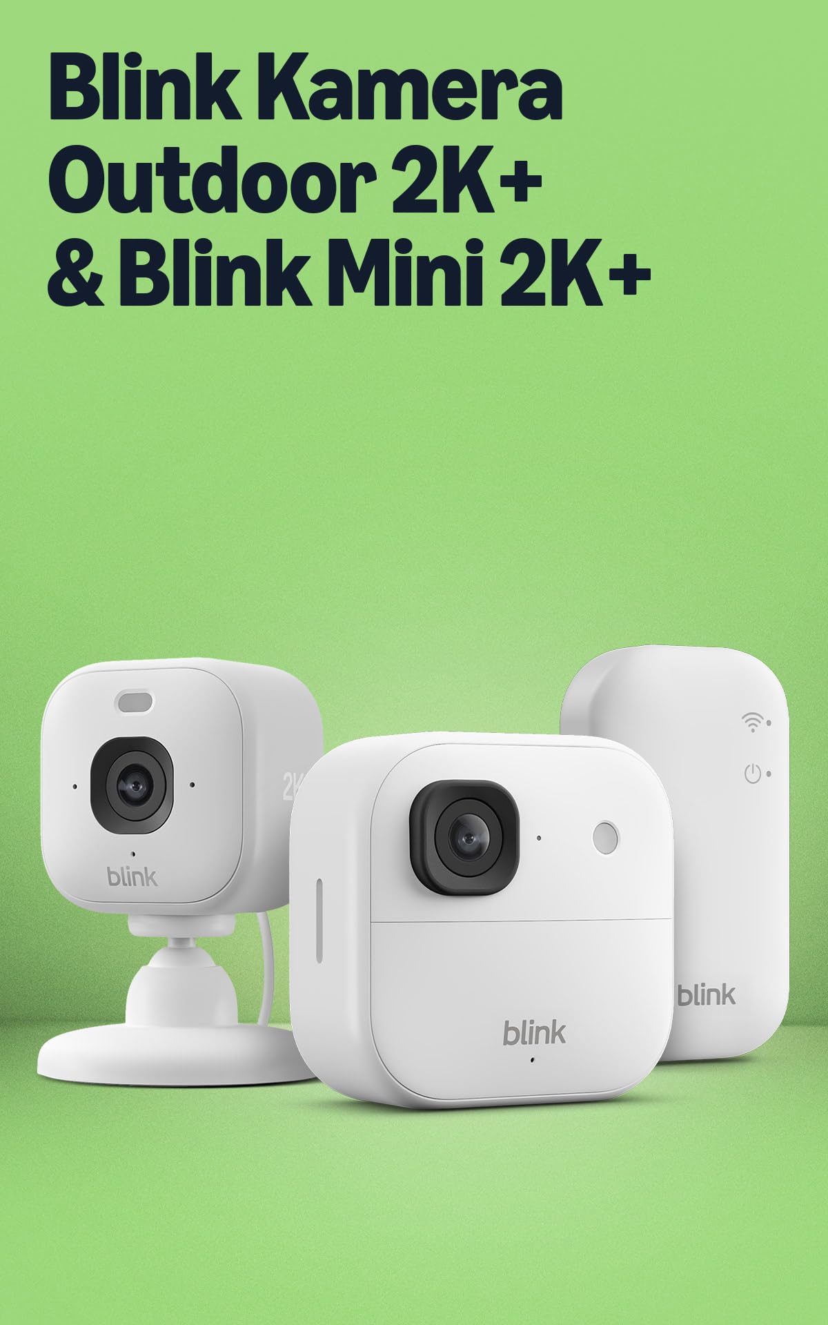 Blink Outdoor 2K+ WLAN Überwachungskamera – 2K Video, Farbnachtsicht, 4x Zoom, IP65, 2 Jahre Akku