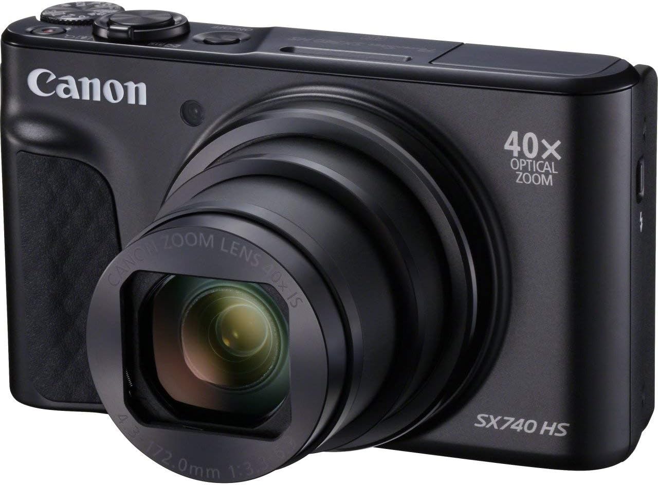 Canon PowerShot SX740 HS Kompaktkamera – 40x Zoom, 4K, 20,3MP, WLAN, DIGIC 8, Schwarz