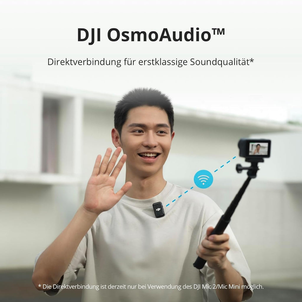 DJI Osmo Action 4 Essential Combo 4K Actionkamera – 1/1.3" Sensor, 155°, 10-Bit, IP68, 150 Min, Schwarz