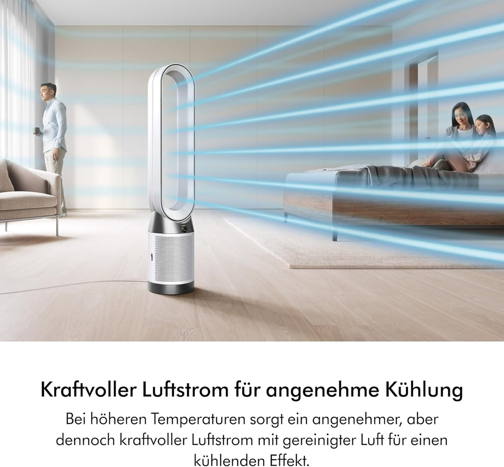 Dyson TP11 Purifier Cool Luftreiniger & Ventilator – HEPA H13, 99,95%, Air Multiplier, App, Weiß