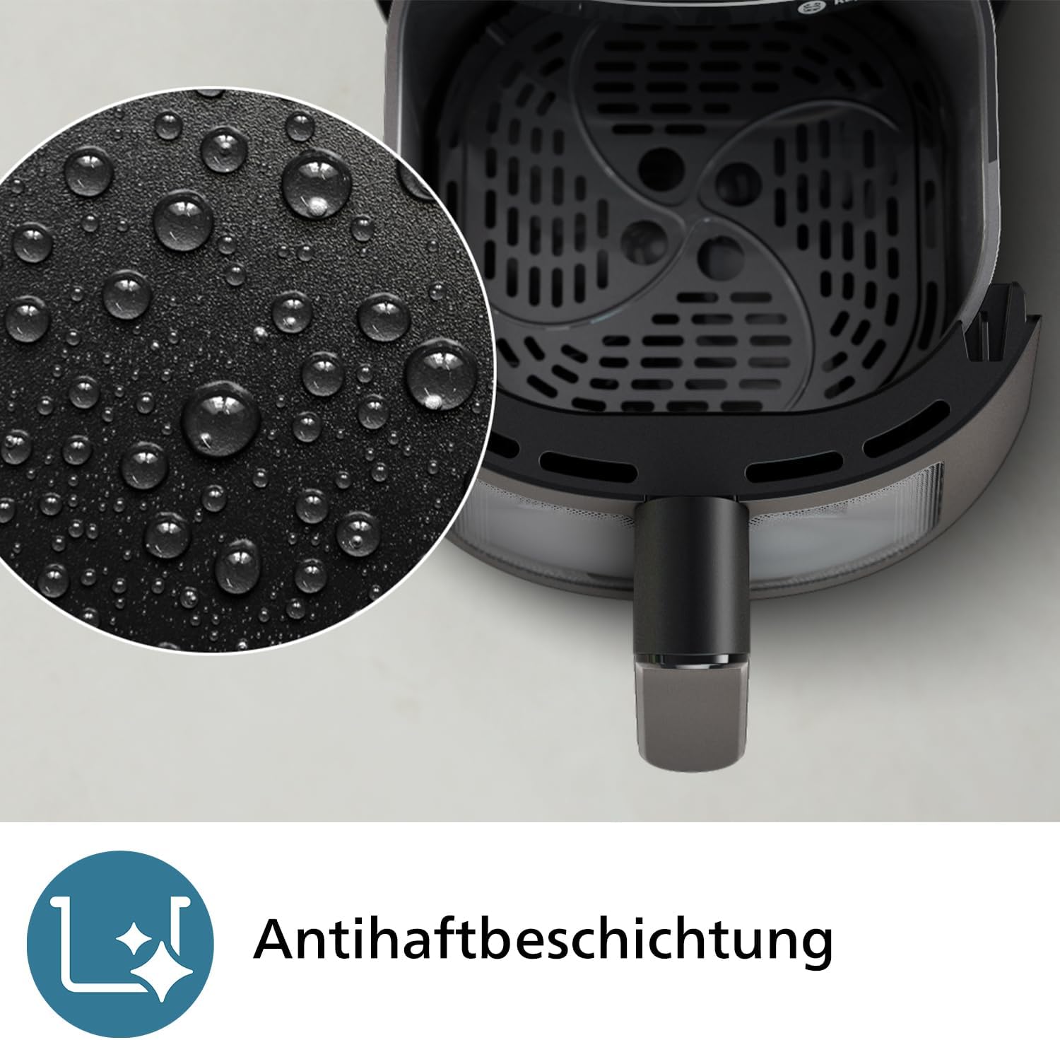 Philips NA229/00 Heißluftfritteuse 4,2L – 13-in-1, RapidAir, 9 Programme, Touchscreen, Schwarz