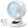 DREO TurboPoly DR-HAF008S Tischventilator – 1.530m³/h, 22dB, 100° Oszillation, 9 Stufen, WiFi, Alexa, Schwarz