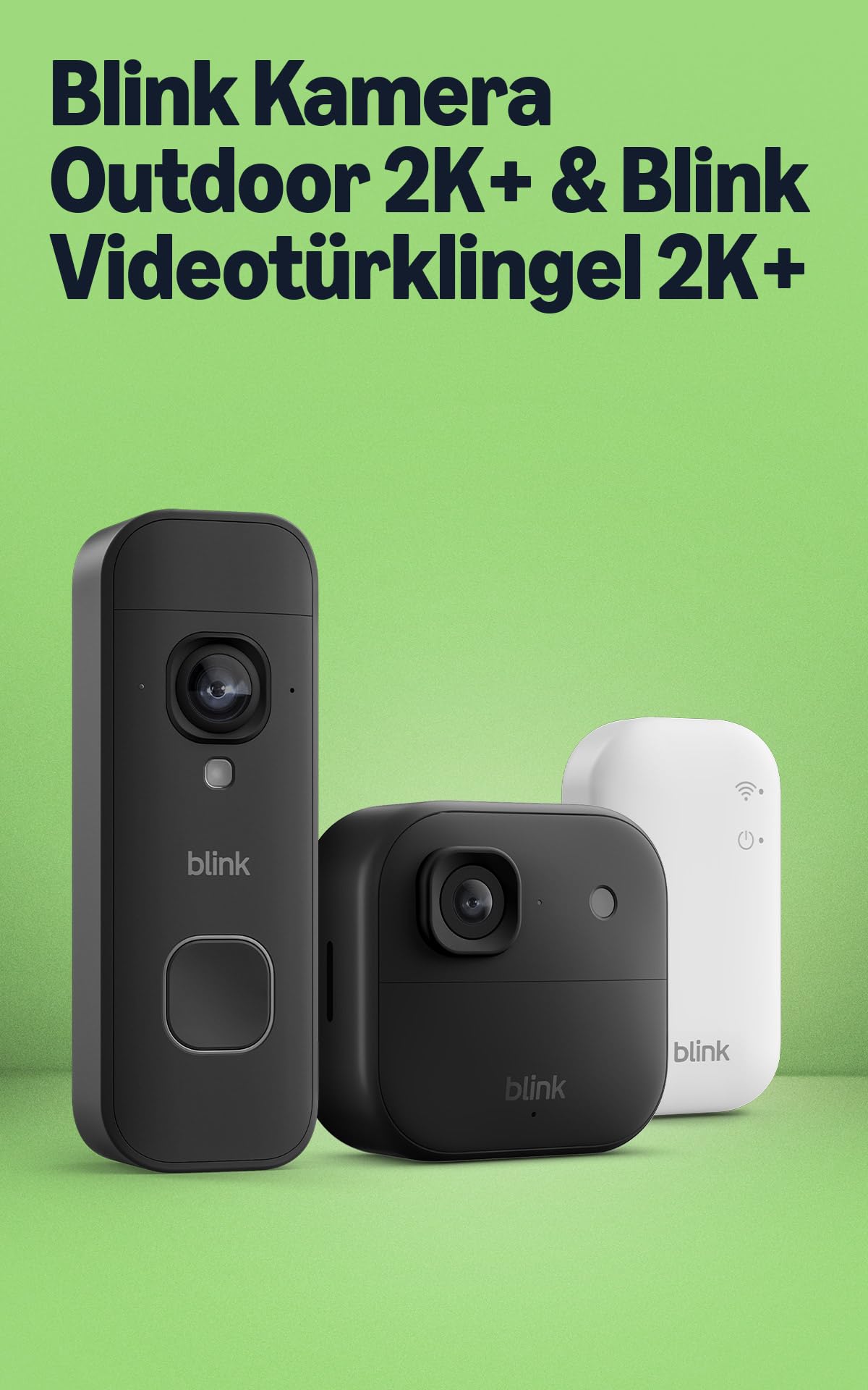 Blink Outdoor 2K+ WLAN Überwachungskamera – 2K Video, Farbnachtsicht, 4x Zoom, IP65, 2 Jahre Akku