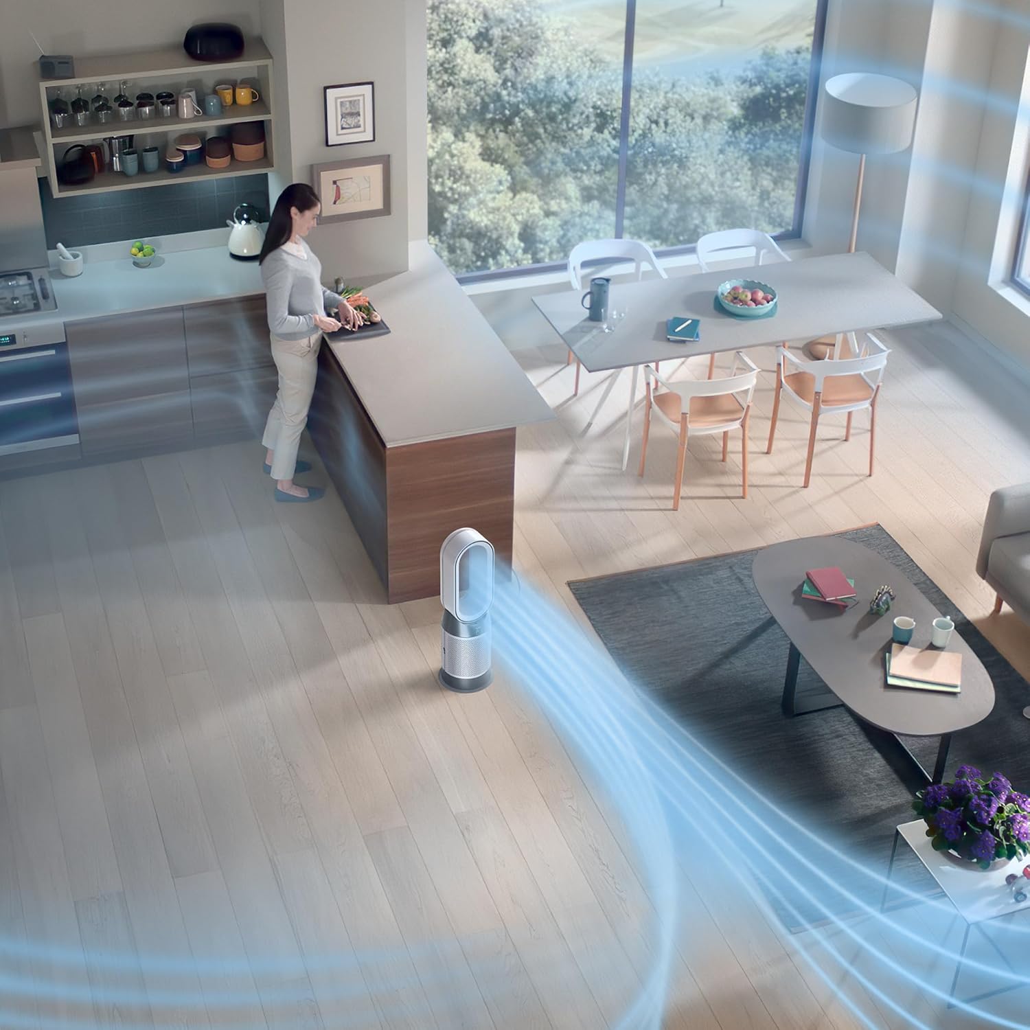 Dyson HP10 Pure Hot+Cool Luftreiniger Heizung Ventilator – HEPA H13, 99,95%, Auto-Modus, App, Weiß